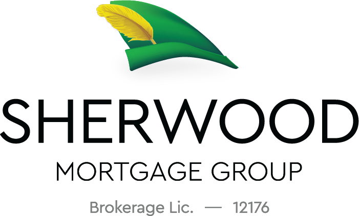 Sherwood Mortgage Group logo with green leaf icon and brokerage licence number 12176