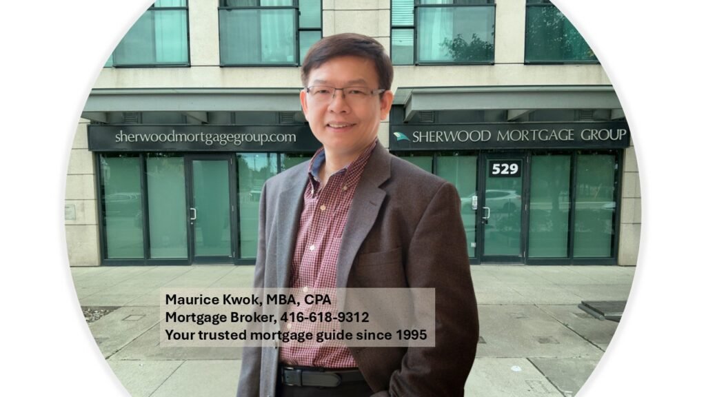 Maurice Kwok, mortgage broker, outside the Sherwood Mortgage Group office in Toronto